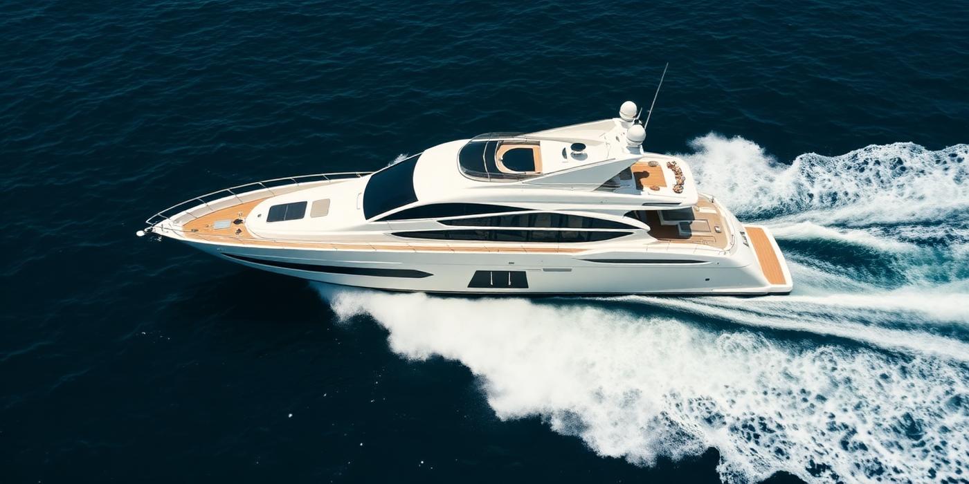 Yacht running shot